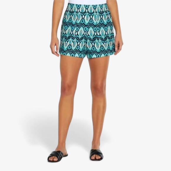 Wildfox Shorts Blue Print Women’s 3X Easy Breezy Bold Resortwear - Picture 3 of 10